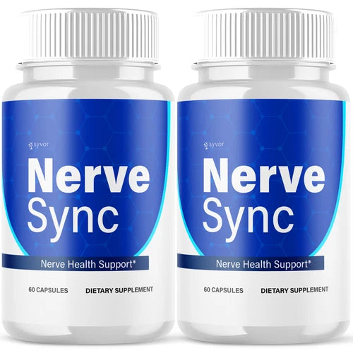 (2 Pack) Nerve Sync Nootropic All Natural Super Brain Supplement 120 Capsules