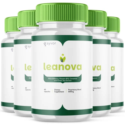 (5 Pack) Leanova Advanced Formula Natural Energy & Fitness Vitamin 300 Capsules