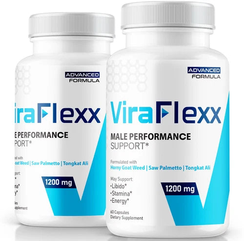 (2 Pack) ViraFlexx Male Health Pills to Boost T-Levels and Performance