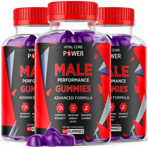 Vital Core Power Gummies For Men, Advanced Performance Supplement 180 Gummies