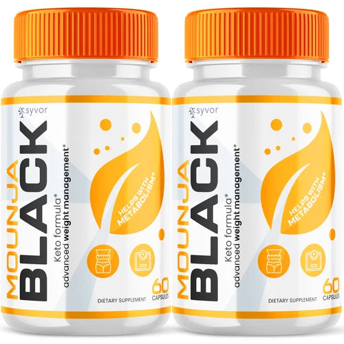 Mounja Black Advanced Formula Natural Energy & Fitness Support 120 Capsules