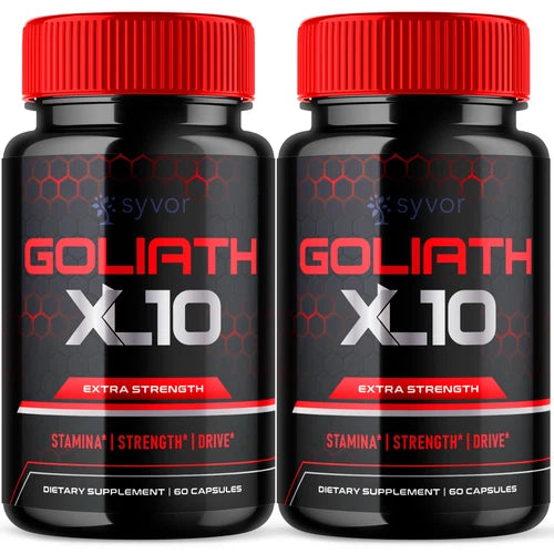 Goliath XL10 Pills For Men Advanced Vitality Support Supplement 120 Capsules