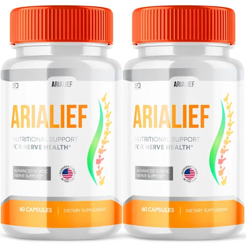 (2 Pack) AriaLief Brain Pills - Nerve Health & Cognitive Support Supplement