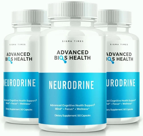 (3 Pack) Neurodrine Cognitive Aid Formula, Advanced Bios Health Pills for Memory