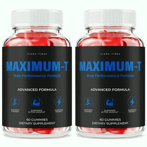 (2 Pack) Maximum-T Gummies, MaximumT Performance Gummy for Men