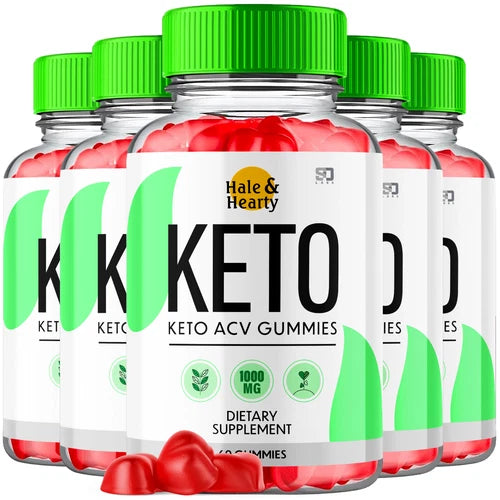 (5 Pack) Hale & Hearty Keto Gummies, HaleHearty ACV Weight Loss (300 Gummies)