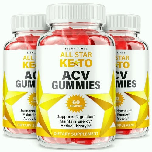 (3pk) All Star Keto ACV Gummies, AllStar Keto Gummy for Metabolism & Weight Loss