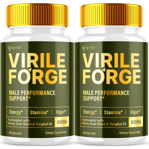 Virile Forge Advanced Supplement for Men with Natural Ingredients 120 Capsules