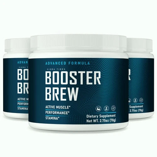(3 Pack) Booster Brew for Men, BoosterBrew Male Energy & Performance Supplement