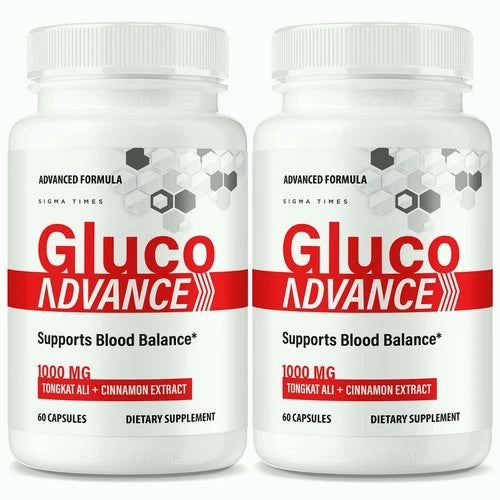 (2 Pack) Gluco Advance Capsules – Gluco Advanced Blood Formula for Heart Wellnes
