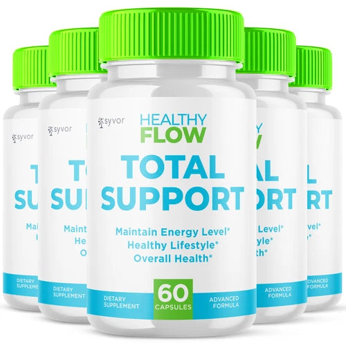 (5 Pack) Healthy Flow Total Support for Healthy Body & Overall Wellness 300 Caps