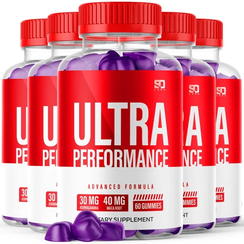 (5 Pack) Ultra Performance Gummies For Men - Advanced Formula Vitamin Supplement