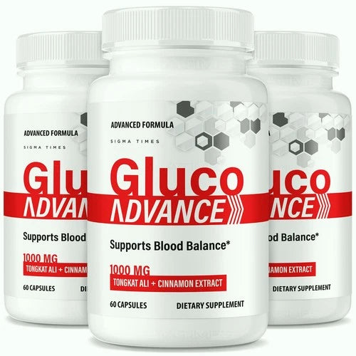 (3 Pack) Gluco Advance Capsules – Gluco Advanced Blood Formula for Heart Wellnes