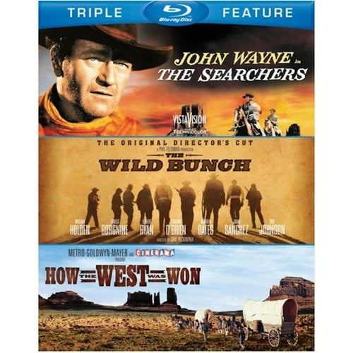 The Searchers / The Wild Bunch / How the West Was Won Blu-ray