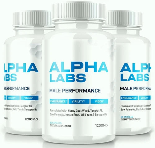 (3 Pack) Alpha Labs  Male Health Pills to Boost T-Levels for Intimate Drive