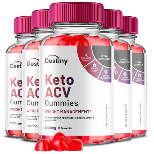 (5 Pack) Destiny Keto ACV Gummies for Weight Loss and Fat Burning (300 Gummies)