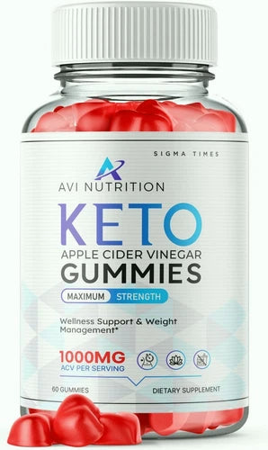 (1 Pack) Avi Nutrition Keto ACV Gummies for Weight Loss and Appetite Suppressant