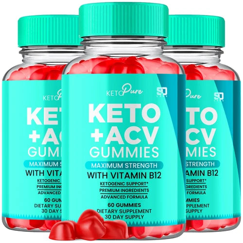 (3 Pack) Keto Pure ACV Gummies - Supports Weight Management & Healthy Body