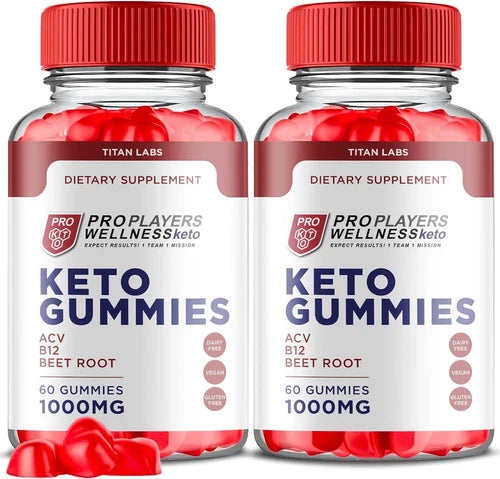 Pro Players Wellness Keto Gummies - ACV Gummys For Weight Loss ORIGINAL - 2 Pack