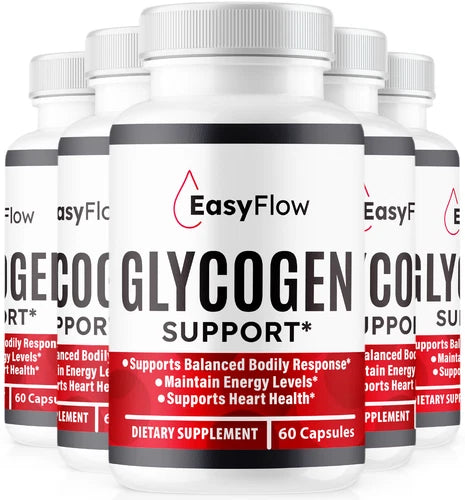 (5 Pack) Easy Flow Glycogen Support, EasyFlow Advanced Blood Formula