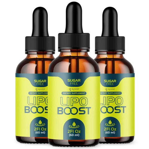 (3 Pack) Lipo Boost Drops Advanced Formula Health & Fitness Supplement 180 Servs