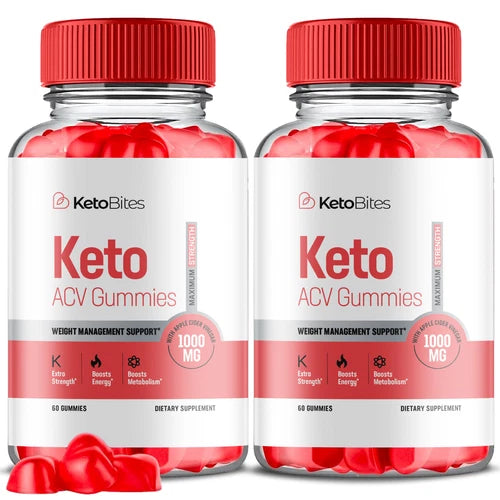 (2 Pack) Keto Bites ACV Gummies, KetoBites Gummies Weight Loss (120 Gummies)