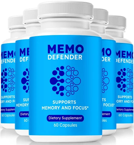 (5 Pack) MemoDefender Boost Memory and Cognitive Function, Advanced Formula