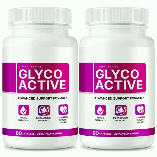 (2 Pack) Glyco Active Advanced Blood Aid Pills for Healthy Blood Levels
