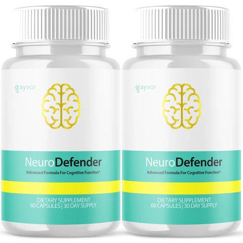 (2 Pack) Neuro Defender Nootropic Natural Formula Brain Supplement 120 Capsules