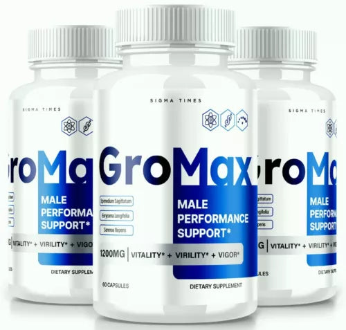 (3 Pack) Gromax Male Health Pills to Boost Endurance and Energy