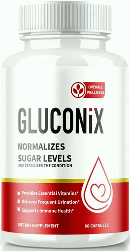 Gluconix Advanced Blood Sugar Support Capsules, Blood Circulation Pills 60ct