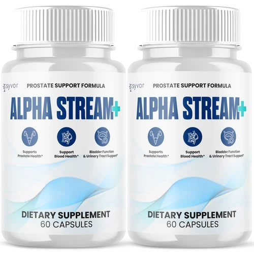 (2 Pack) Alpha Stream Plus Advanced Prostate Support Max Supplement 120 Capsules