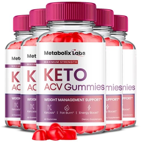 (5 Pack) Metabolix Labs Keto ACV Gummies, Metabolix Labs Keto ACV (300 Gummies)