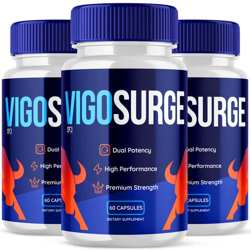 Vigosurge Male Enhancement Pills - Maximize Energy, Vitality & Stamina (3 Pack)