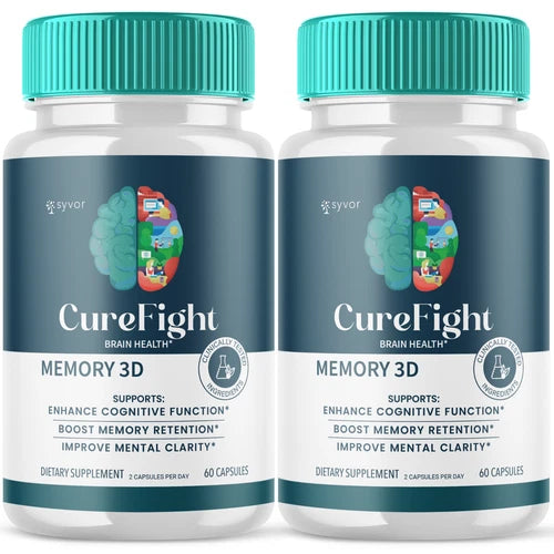 (2 Pack) CureFight Nootropic All Natural Formula Brain Supplement 120 Capsules