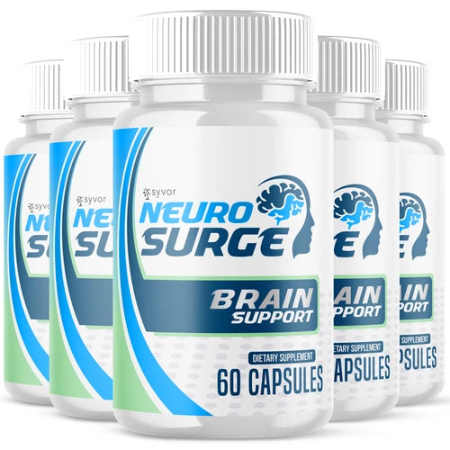 (5 Pack) Neuro Surge Nootropic All Natural Super Brain Supplement 300 Capsules