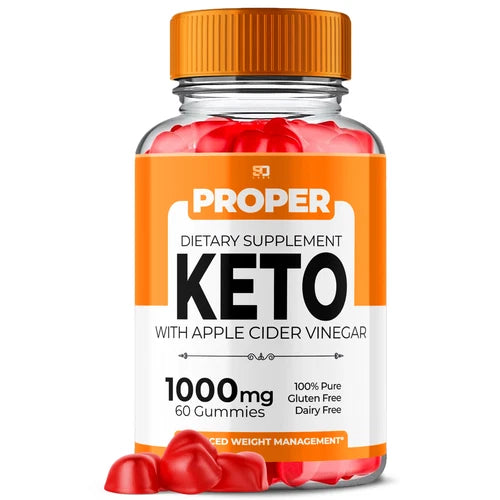 Proper Keto Gummies, Proper ACV Keto+ Weight Loss (60 Gummies)