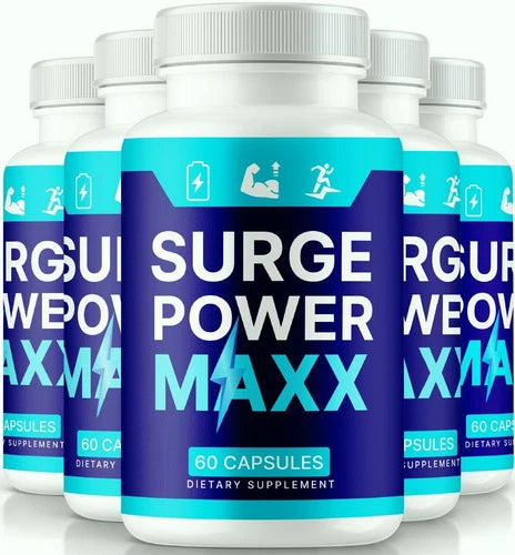 (5 Pack) Surge Power Maxx Enhancement for Men, Surge Power Maxx Male Pills