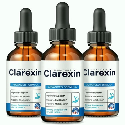 (3 Pack) Clarexin Drops - Detox and Cleanse Formula for Gut Health Support