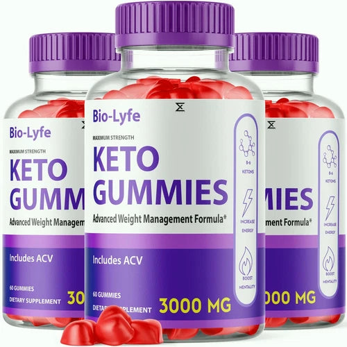 (3 Pack) Biolyfe Keto Gummies Bio Lyfe Keto Gummies Biolife Keto (180 Gummies)