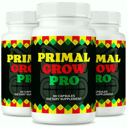 (3 Pack) Primal Grow Pro for Men, Advanced Formula for Male Health Support
