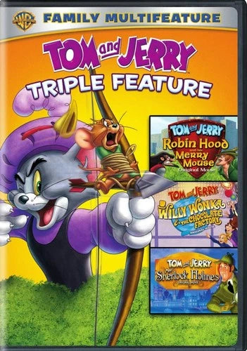 Tom & Jerry Triple Feature Sherlock Holmes / Willy Wonka / Robin Hood DV
