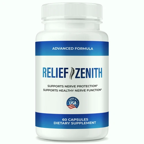 Relief Zenith Capsules, ReliefZenith Advanced Formula for Nerve Health 60ct