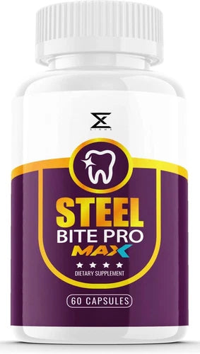 Steel Bite Pro Teeth Supplement for Teeth and Gum Repair Dental (60 Capsules)