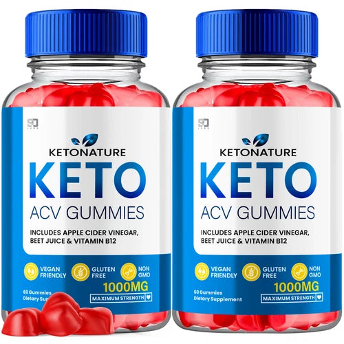 (2 Pack) Keto Nature Keto ACV Gummies - For Weight Management & Healthy Body