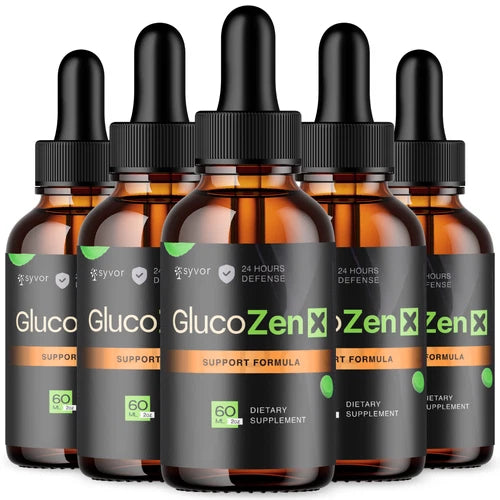 (5 Pack) Gluco Zen X Blood Support Drops Advanced Vitamin Supplement 150 Serving