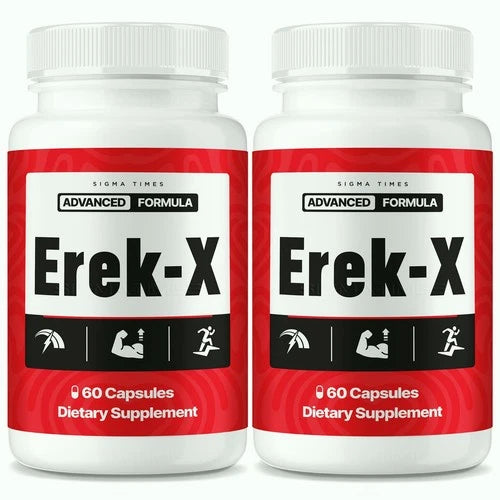 (2 Pack) Erek-X Capsules for Men, ErekX Performance Pills for Male Health