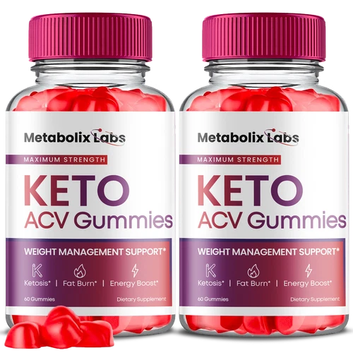 (2 Pack) Metabolix Labs Keto ACV Gummies, Metabolix Labs Keto ACV (120 Gummies)