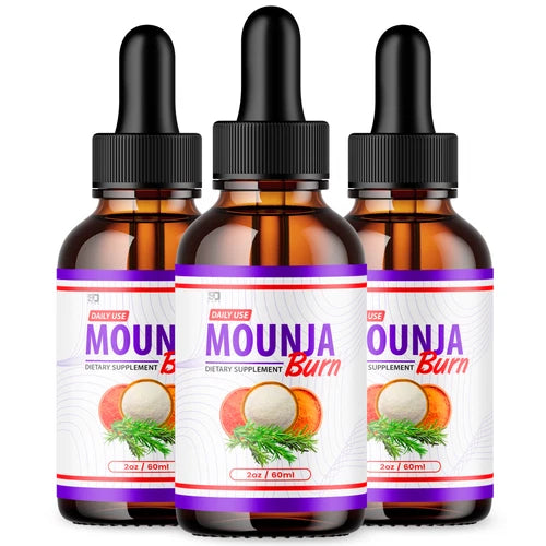 (3 Pack) Mounja Burn Drops For Weight Loss, Mounja Burn Diet Drops (2oz)