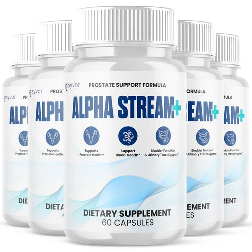 (5 Pack) Alpha Stream Plus Advanced Prostate Support Max Supplement 300 Capsules